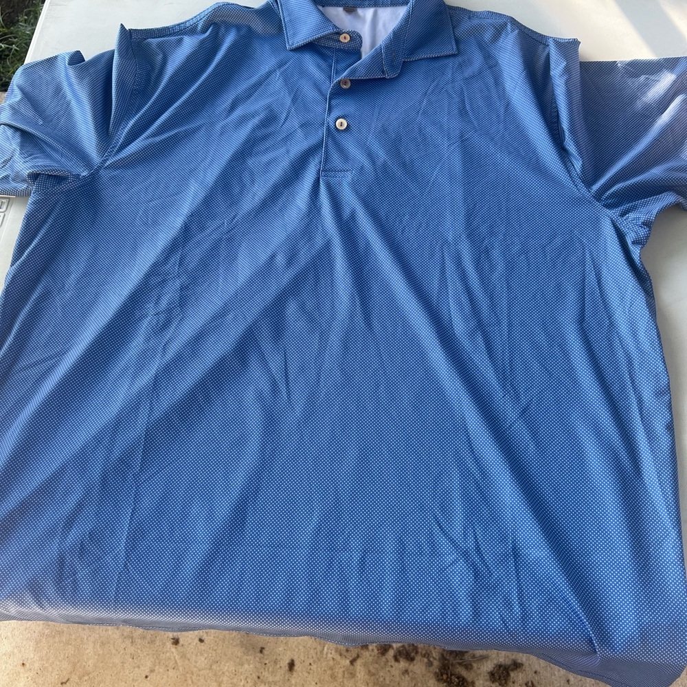 Men's Blue Polo Shirt Peter millar